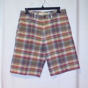 American Eagle Madras Plaid Shorts